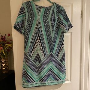 Multicolor shift dress